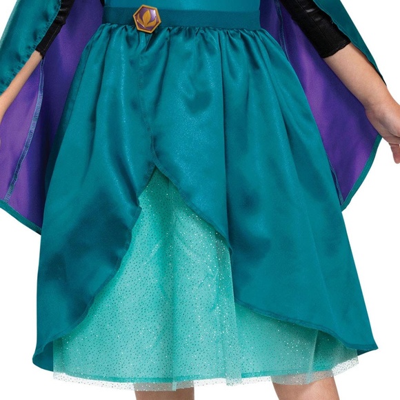 New size 4-6X Queen Anna Disney Frozen 2 Halloween costume with tiara crown - Picture 4 of 10